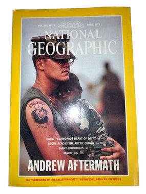 National Geographic April 1993 Magazine Vol 183 No 4 Yellow Grey